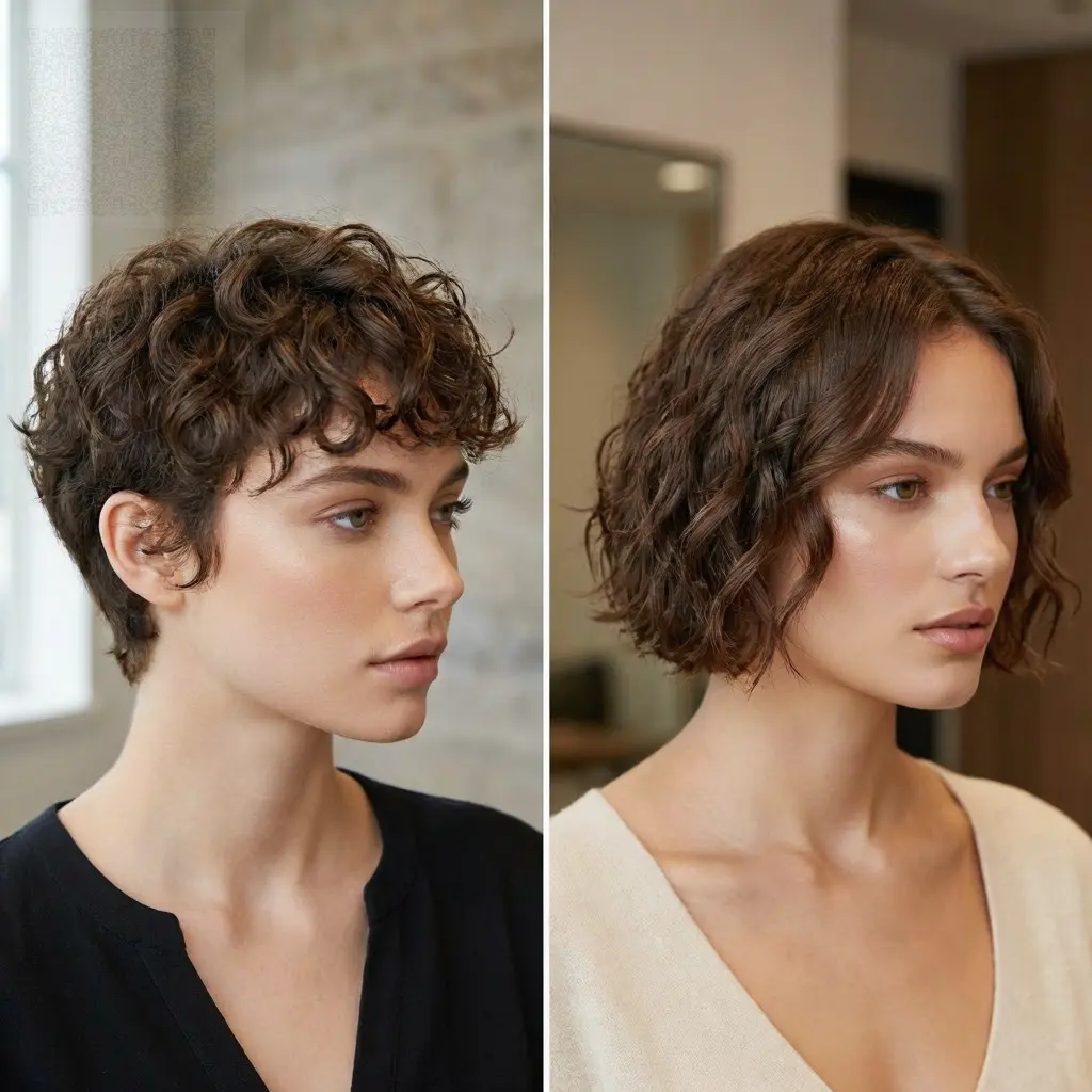 Curly Pixie Cuts & Jawline Bobs Trending Now
