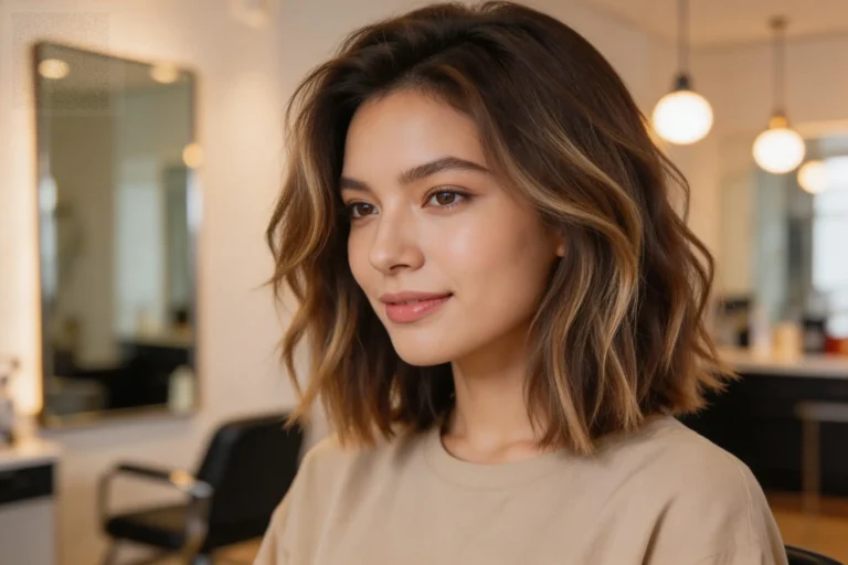 Textured Lob Trends for Wavy & Straight Hair