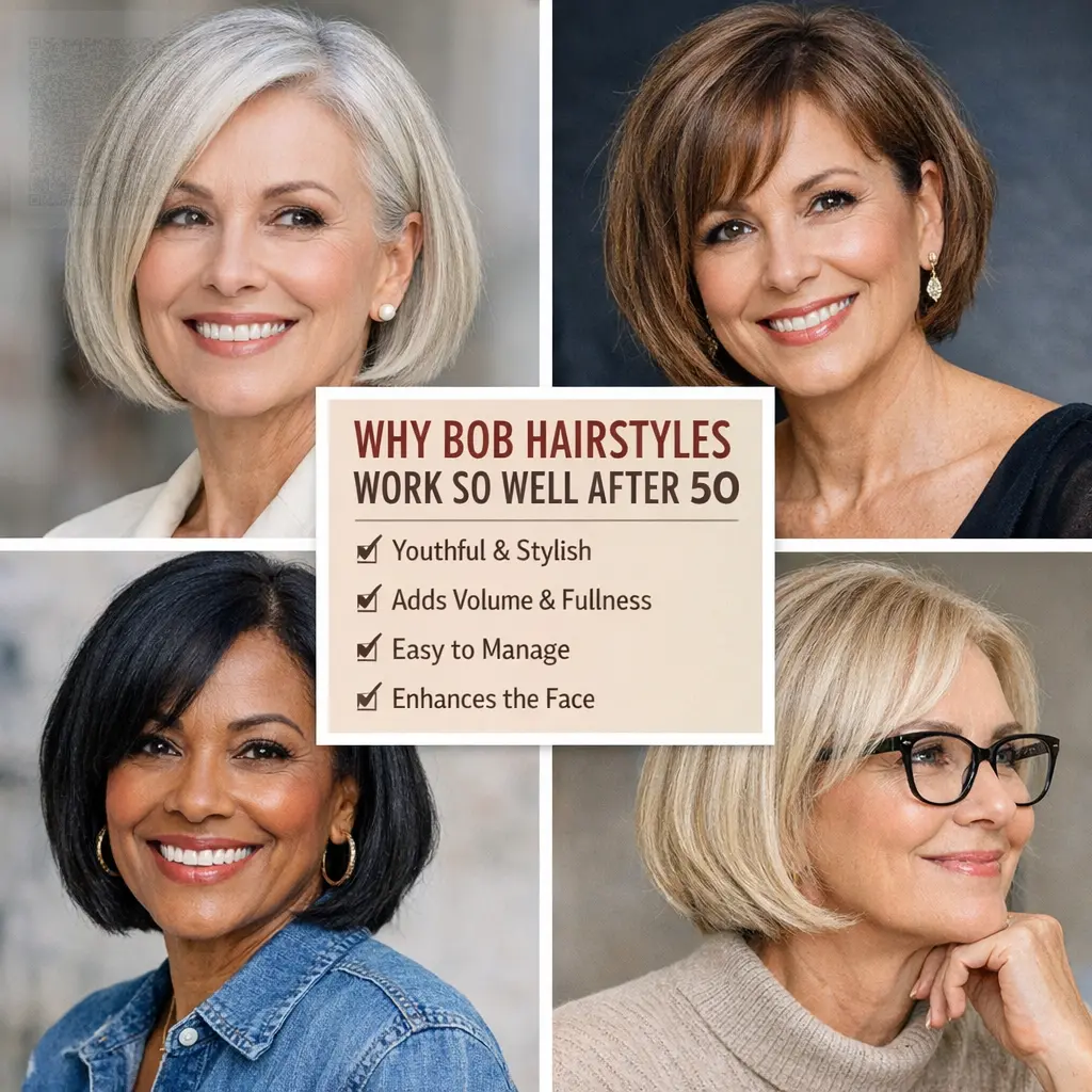 Why Bob Hairstyles Work So Well After 50