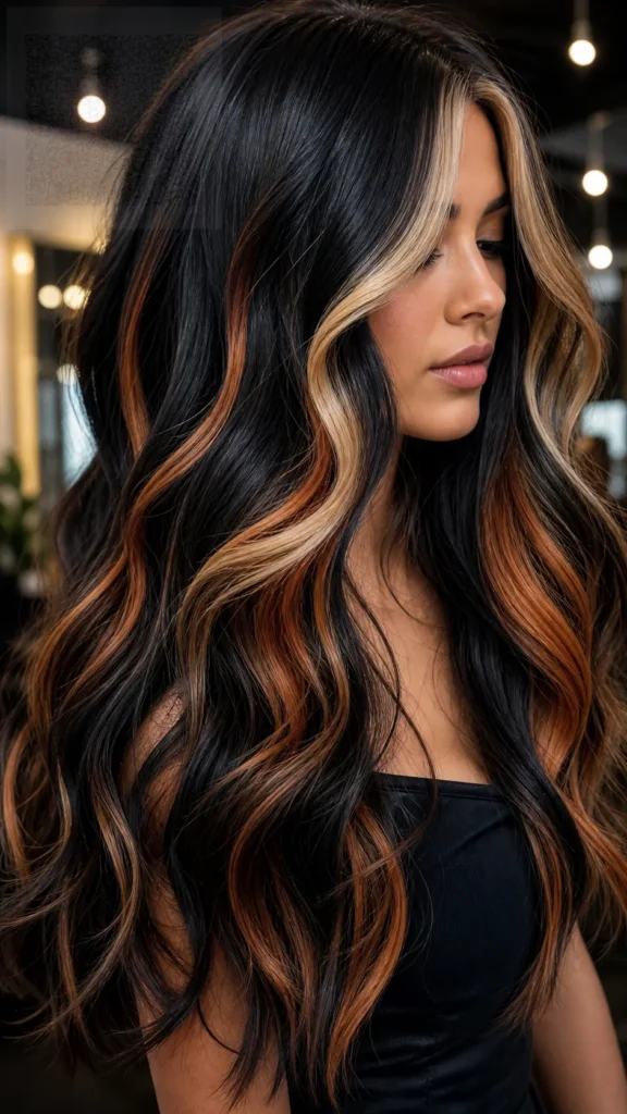 High-Contrast Black Calico Hair