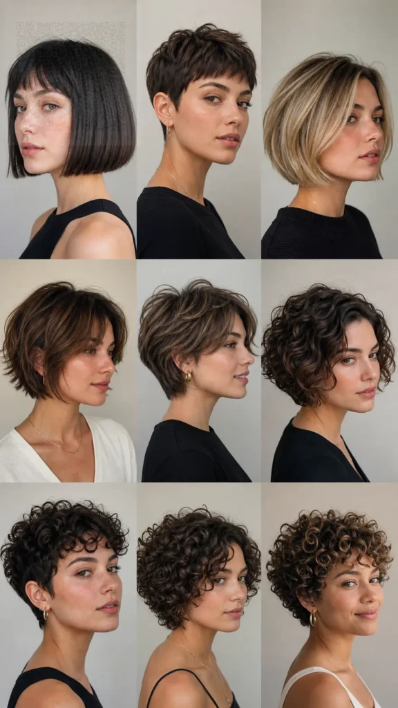 Short Haircuts by Hair Type