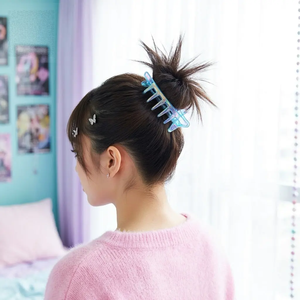 Space Buns Tutorial with a Spiky Twist