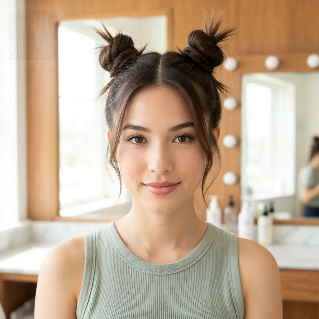 Spike Buns Hairstyle