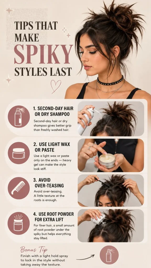 Tips That Make Spiky Styles Last