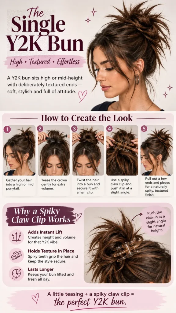 Y2K Bun and Spiky Claw Options