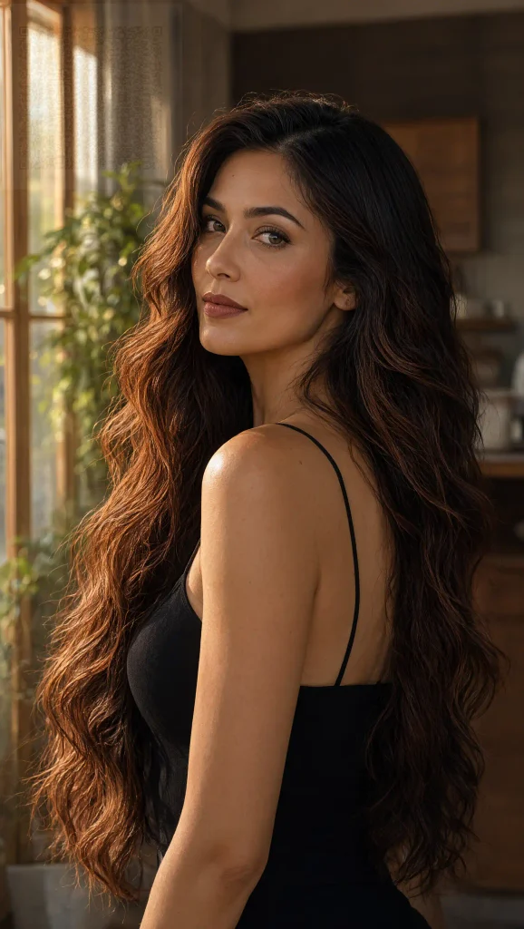 Auburn Brown With Caramel Dimension