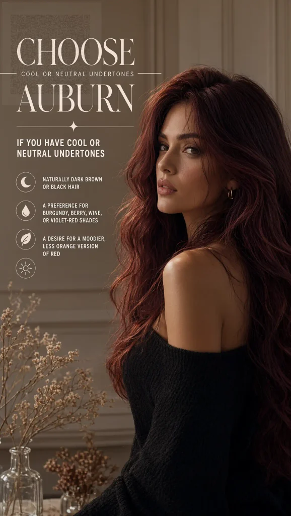 Choose Cool Dark Auburn