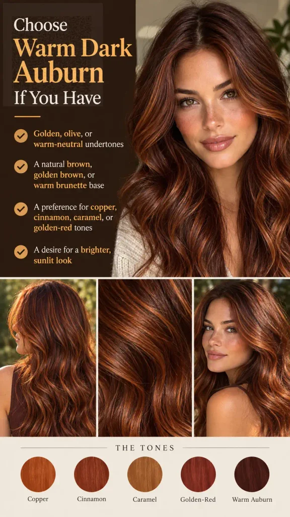 Choose Warm Dark Auburn