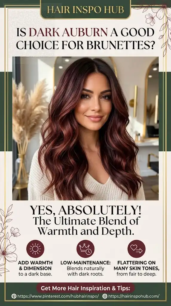 Is Dark Auburn a Good Choice for Brunettes