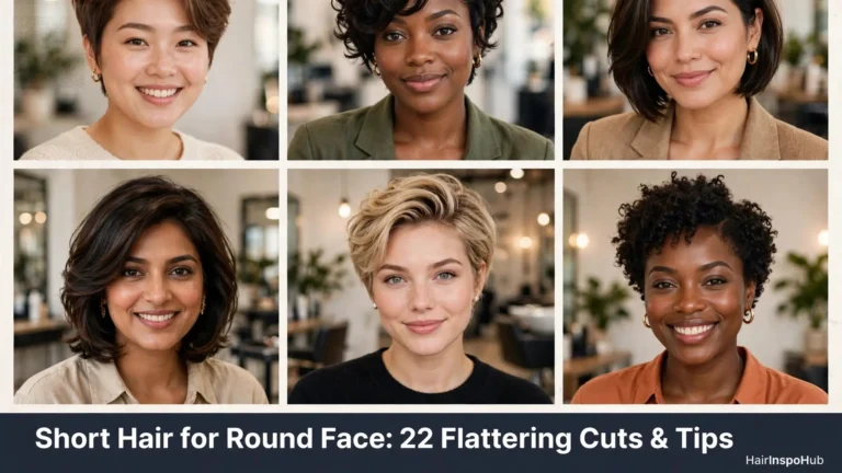 Short Hair for Round Face: 22 Flattering Cuts That Add Length, Not Width