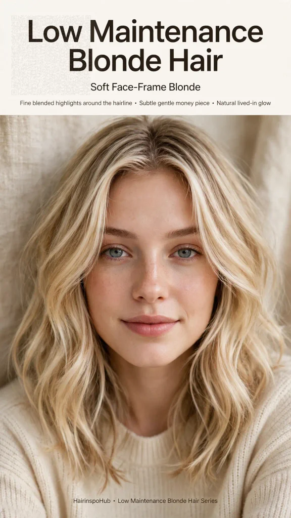 Soft face-frame blonde