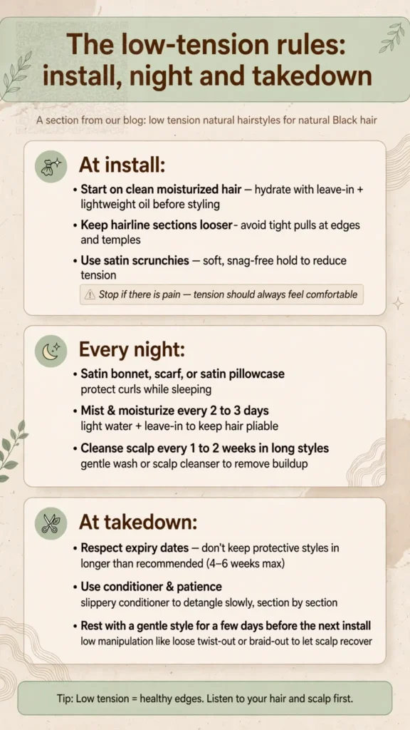 The low-tension rules_ install, night and takedown